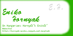 eniko hornyak business card